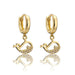 Wholesale golden copper whale Earrings JDC-ES-ag002 Earrings JoyasDeChina 40953 Wholesale Jewelry JoyasDeChina Joyas De China