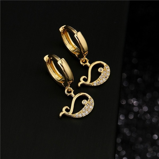 Bulk Jewelry Wholesale golden copper whale Earrings JDC-ES-ag002 Wholesale factory from China YIWU China