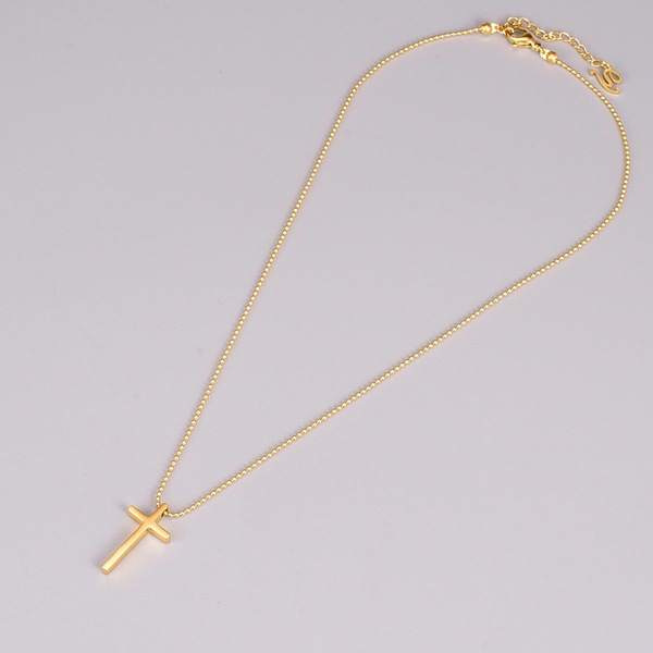 Wholesale golden cross stainless steel necklaces JDC-NE-YS043 necklaces JoyasDeChina Wholesale Jewelry JoyasDeChina Joyas De China