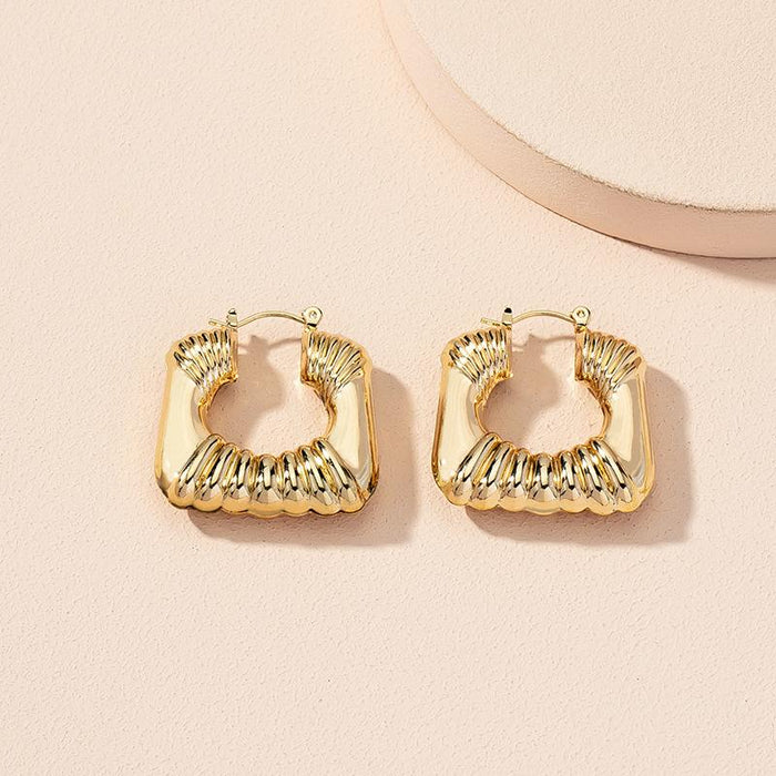 Wholesale golden geometric alloy earrings JDC-ES-AYN314 Earrings JoyasDeChina E2053-golden Wholesale Jewelry JoyasDeChina Joyas De China