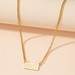 Wholesale golden number pendant thin chain alloy necklaces JDC-NE-AYN074 necklaces JoyasDeChina Wholesale Jewelry JoyasDeChina Joyas De China