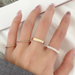 Bulk Jewelry Wholesale golden personality ins cold wind simple pearl  alloy ring JDC-RS-F363 Wholesale factory from China YIWU China