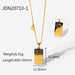 Wholesale golden stainless steel 12 constellation pendant JDC-NE-JD320 Necklaces 杰鼎 1 Wholesale Jewelry JoyasDeChina Joyas De China