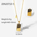 Wholesale golden stainless steel 12 constellation pendant JDC-NE-JD320 Necklaces 杰鼎 5 Wholesale Jewelry JoyasDeChina Joyas De China