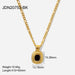 Wholesale golden stainless steel necklace JDC-NE-JD316 Necklaces 杰鼎 BK Wholesale Jewelry JoyasDeChina Joyas De China