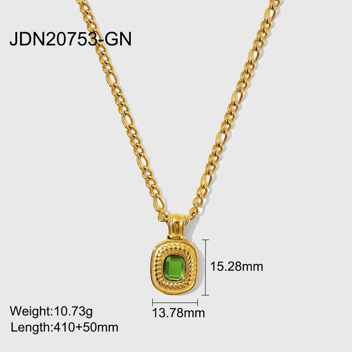 Wholesale golden stainless steel necklace JDC-NE-JD316 Necklaces 杰鼎 GN Wholesale Jewelry JoyasDeChina Joyas De China