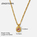 Wholesale golden stainless steel necklace JDC-NE-JD316 Necklaces 杰鼎 PK Wholesale Jewelry JoyasDeChina Joyas De China