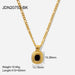 Wholesale golden stainless steel necklace JDC-NE-JD322 Necklaces ½ܶ¦ BK Wholesale Jewelry JoyasDeChina Joyas De China