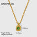 Wholesale golden stainless steel necklace JDC-NE-JD322 Necklaces ½ܶ¦ GN Wholesale Jewelry JoyasDeChina Joyas De China