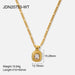 Wholesale golden stainless steel necklace JDC-NE-JD322 Necklaces ½ܶ¦ WT Wholesale Jewelry JoyasDeChina Joyas De China