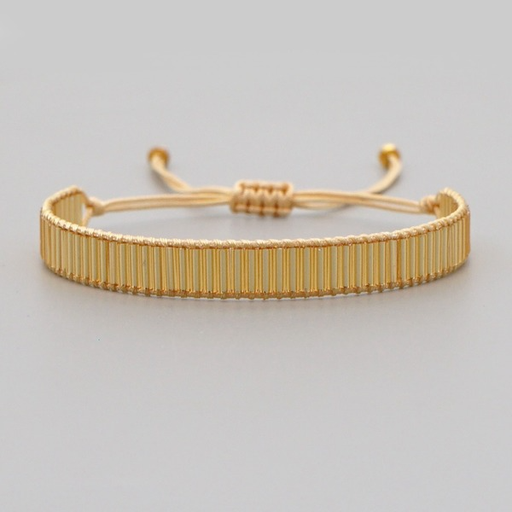 Bulk Jewelry Wholesale golden TOHO beaded tube bead bracelet JDC-gbh442 Wholesale factory from China YIWU China