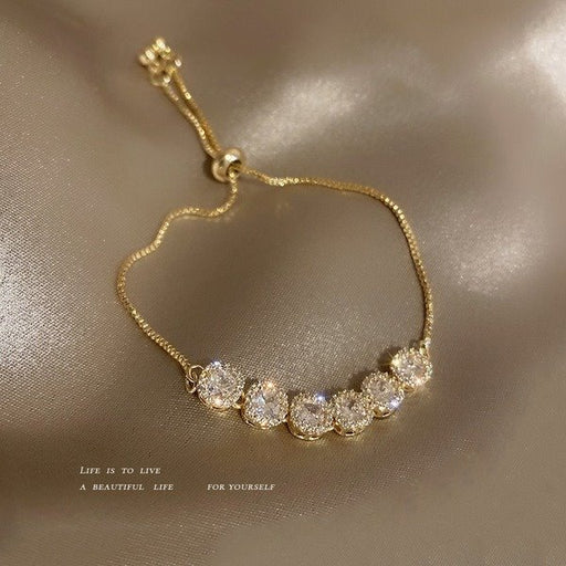 Wholesale golden zircon bracelet JDC-BT-BY001 Bracelet 宝钰 Wholesale Jewelry JoyasDeChina Joyas De China