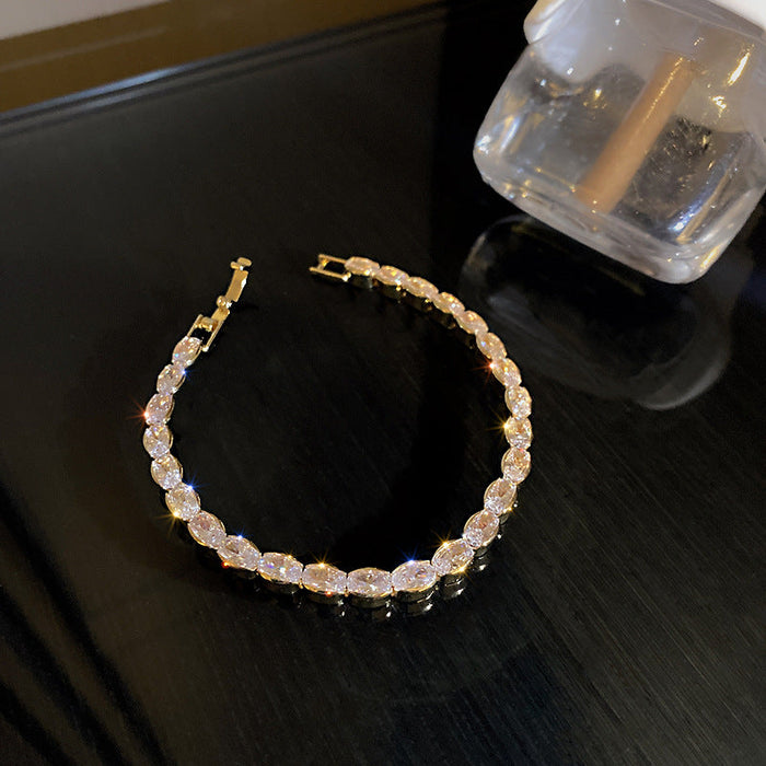 Wholesale golden zircon bracelet JDC-BT-BY002 bracelet 宝钰 3 Wholesale Jewelry JoyasDeChina Joyas De China