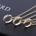 Wholesale good friends alloy ring necklace three-piece set JDC-NE-LangT022 Necklaces 阆天 Wholesale Jewelry JoyasDeChina Joyas De China
