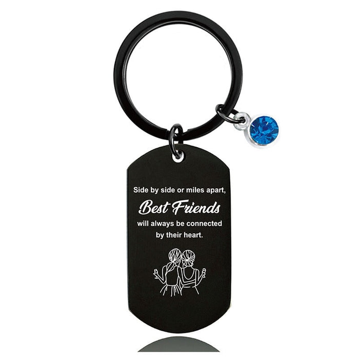 Wholesale Good Friends Electroplated Metal Keychain JDC-KC-GangGu005 Keychains 钢古 Wholesale Jewelry JoyasDeChina Joyas De China