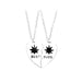 Wholesale good friends leaf two petal splicing love alloy necklace JDC-NE-LangT018 Necklaces 阆天 Wholesale Jewelry JoyasDeChina Joyas De China