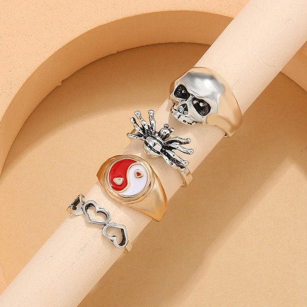 Wholesale Gothic Alloy Skull Rings JDC-RS-A096 Rings 妙雅 Wholesale Jewelry JoyasDeChina Joyas De China