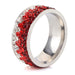 Wholesale gradient color diamond titanium steel rings JDC-RS-Zhongj009 Rings 众喆 Wholesale Jewelry JoyasDeChina Joyas De China