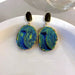 Wholesale gradient volcanic stone earrings JDC-ES-BY-006 Earrings 宝钰 Wholesale Jewelry JoyasDeChina Joyas De China