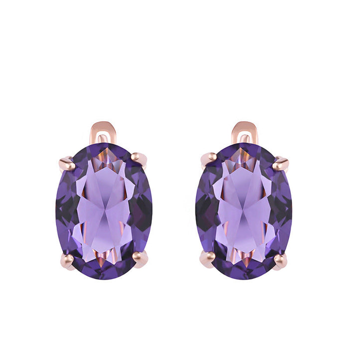 Wholesale gradient Zircon Earrings JDC-ES-AS053 Earrings 翱?N purple Wholesale Jewelry JoyasDeChina Joyas De China