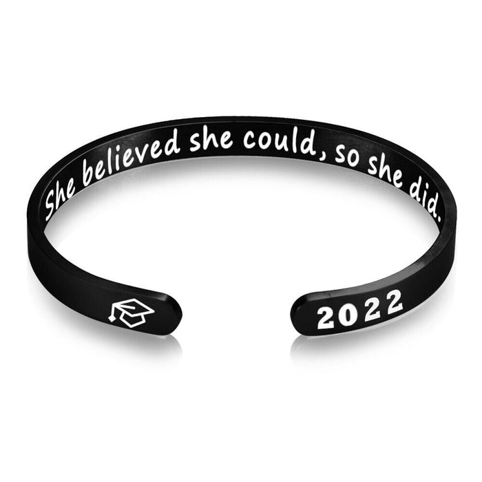 Wholesale Graduation Season Gift Stainless Steel Bracelet JDC-BT-Mail004 Bracelet 麦伦 black Wholesale Jewelry JoyasDeChina Joyas De China