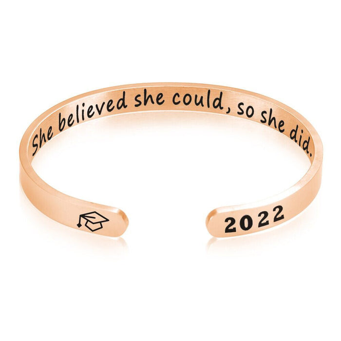 Wholesale Graduation Season Gift Stainless Steel Bracelet JDC-BT-Mail004 Bracelet 麦伦 rose gold Wholesale Jewelry JoyasDeChina Joyas De China