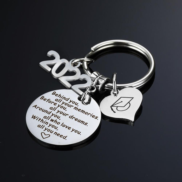 Wholesale Graduation Season Gift Stainless Steel Keychain JDC-KC-Mail001 Keychains 麦伦 Wholesale Jewelry JoyasDeChina Joyas De China