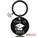 Wholesale Graduation Season Gift Stainless Steel Round Metal Keychain JDC-KC-GangGu017 Keychains 钢古 2022BSY001 Wholesale Jewelry JoyasDeChina Joyas De China