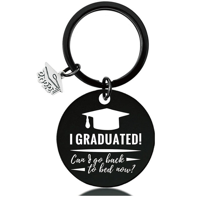 Wholesale Graduation Season Gift Stainless Steel Round Metal Keychain JDC-KC-GangGu017 Keychains 钢古 Wholesale Jewelry JoyasDeChina Joyas De China