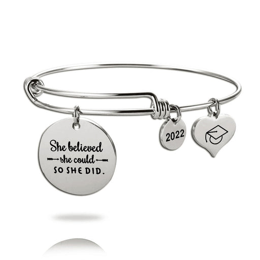 Wholesale Graduation Season Retractable Stainless Steel Bracelet JDC-BT-Mail001 Bracelet 麦伦 Wholesale Jewelry JoyasDeChina Joyas De China