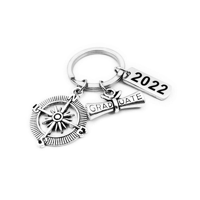 Wholesale Graduation Season Stainless Steel Compass Keychain JDC-KC-Mail003 Keychains 麦伦 A 8*20mm Wholesale Jewelry JoyasDeChina Joyas De China