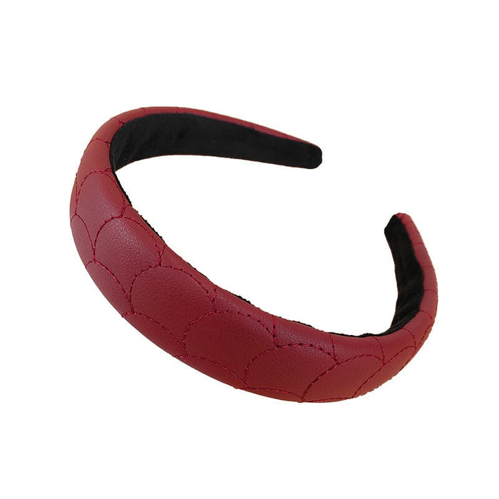 Wholesale gray leather hair band JDC-HD-O348 Headband 潮炫 Wholesale Jewelry JoyasDeChina Joyas De China