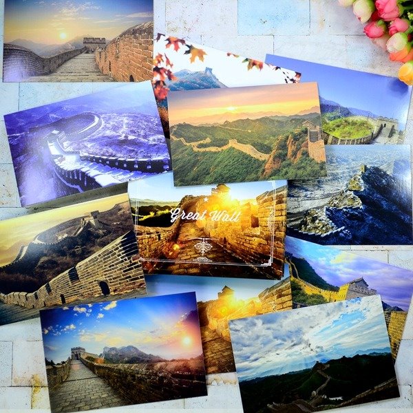Wholesale Great Wall postcards 15 pieces/bag MOQ≥5 JDC-GC-Hengm023 Greeting Card 恒美 Wholesale Jewelry JoyasDeChina Joyas De China