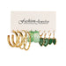 Wholesale green acrylic Earring Set JDC-ES-F629 Earrings 韩之尚 54957 Wholesale Jewelry JoyasDeChina Joyas De China