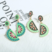 Wholesale green alloy diamond inset watermelon and lemon earrings JDC-ES-JQ052 Earrings JoyasDeChina Wholesale Jewelry JoyasDeChina Joyas De China