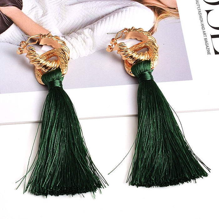 Wholesale green alloy earrings JDC-ES-SK053 Earrings 深刻 Wholesale Jewelry JoyasDeChina Joyas De China