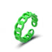 Bulk Jewelry Wholesale green alloy hollow opening ring JDC-RS-RXD004 Wholesale factory from China YIWU China