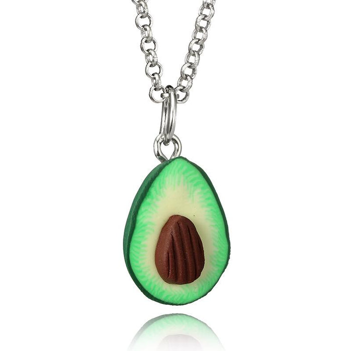 Bulk Jewelry Wholesale green alloy love fruit jewelry necklace earrings JDC-NE-C012 Wholesale factory from China YIWU China