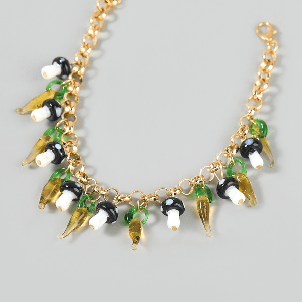 Wholesale Green Alloy Necklace JDC-NE-JL206 Necklaces 氿乐 Wholesale Jewelry JoyasDeChina Joyas De China