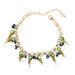Wholesale Green Alloy Necklace JDC-NE-JL206 Necklaces 氿乐 Mushroom Wholesale Jewelry JoyasDeChina Joyas De China