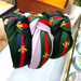 Bulk Jewelry Wholesale green bee knotted fabric wide brim headband  JDC-HD-O106 Wholesale factory from China YIWU China