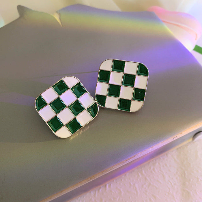 Wholesale green bow geometric acrylic Earrings JDC-ES-BY033 Earrings 宝钰 5 Wholesale Jewelry JoyasDeChina Joyas De China