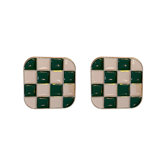 Wholesale green bow geometric acrylic Earrings JDC-ES-BY033 Earrings 宝钰 Wholesale Jewelry JoyasDeChina Joyas De China