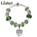 Wholesale green crystal beaded bracelet JDC-BT-LJ028 Bracelet JoyasDeChina P10872 18CM Wholesale Jewelry JoyasDeChina Joyas De China