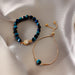 Wholesale green gemstone bracelet JDC-BT-BY003 Bracelet 宝钰 2 blue Wholesale Jewelry JoyasDeChina Joyas De China