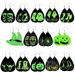 Bulk Jewelry Wholesale green leather Halloween elf fluorescent green luminous earrings JDC-ES-ZL001 Wholesale factory from China YIWU China