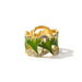 Wholesale green metal rhinestone rings JDC-RS-WN106 Rings 薇妮 AJZ511 NO.6 Wholesale Jewelry JoyasDeChina Joyas De China