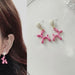 Wholesale green puppy alloy stud earrings JDC-ES-HZQ007 Earrings 青之荷 2 Wholesale Jewelry JoyasDeChina Joyas De China