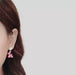 Wholesale green puppy alloy stud earrings JDC-ES-HZQ007 Earrings 青之荷 Wholesale Jewelry JoyasDeChina Joyas De China