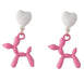 Wholesale green puppy alloy stud earrings JDC-ES-HZQ007 Earrings 青之荷 Wholesale Jewelry JoyasDeChina Joyas De China